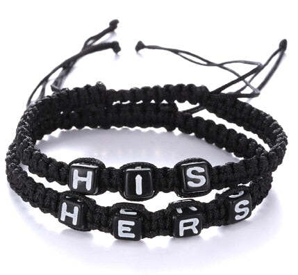 His and Hers Relationship Bracelets for Couples [Set of 2]