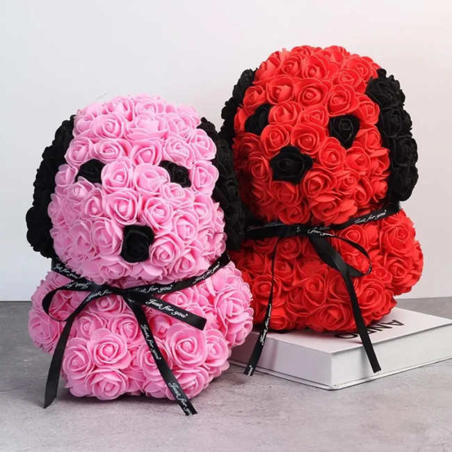 Forever Rose Puppy Dog