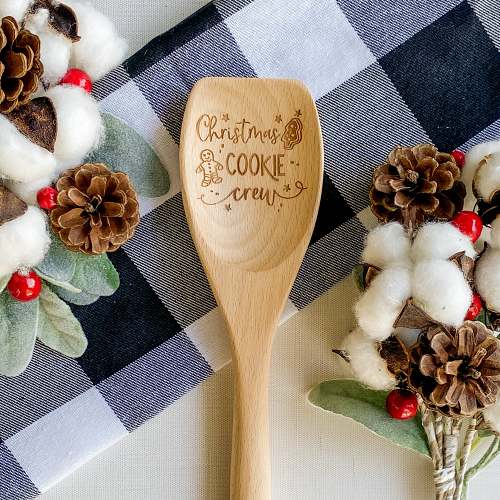 Christmas Cookie Crew Wooden Spoon