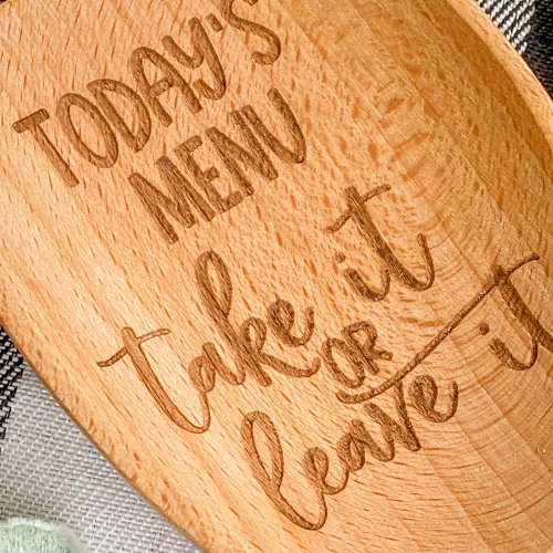 Today's Menu Wooden Spoon