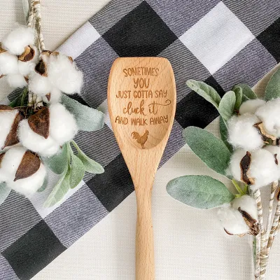 Just Gotta Say Cluck It Wooden Spoon