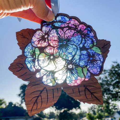 Hydrangea Suncatcher