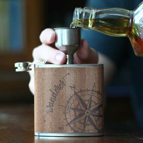 Wanderer Wood & Stainless Flask