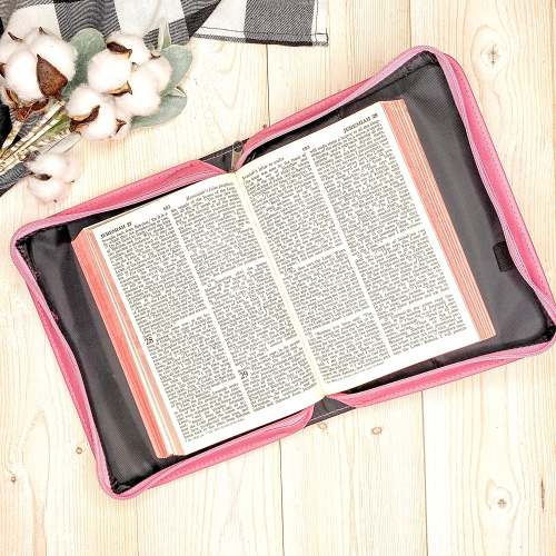 Leatherette Engraved Bible Cover - Red Jeremiah 29:11