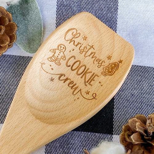 Christmas Cookie Crew Wooden Spoon