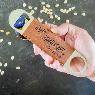 Happy Anniversary Wife for Life Beer Bottle Opener