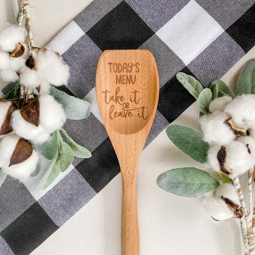 Today's Menu Wooden Spoon