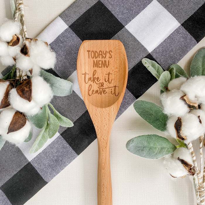 Today's Menu Wooden Spoon