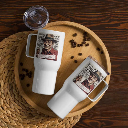 “I’ll get you in your dreams... after my coffee!”-Funny Travel Mug