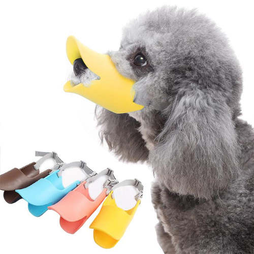 Hilarious Silicone Duck Muzzle Mask for Dogs (Small dogs)