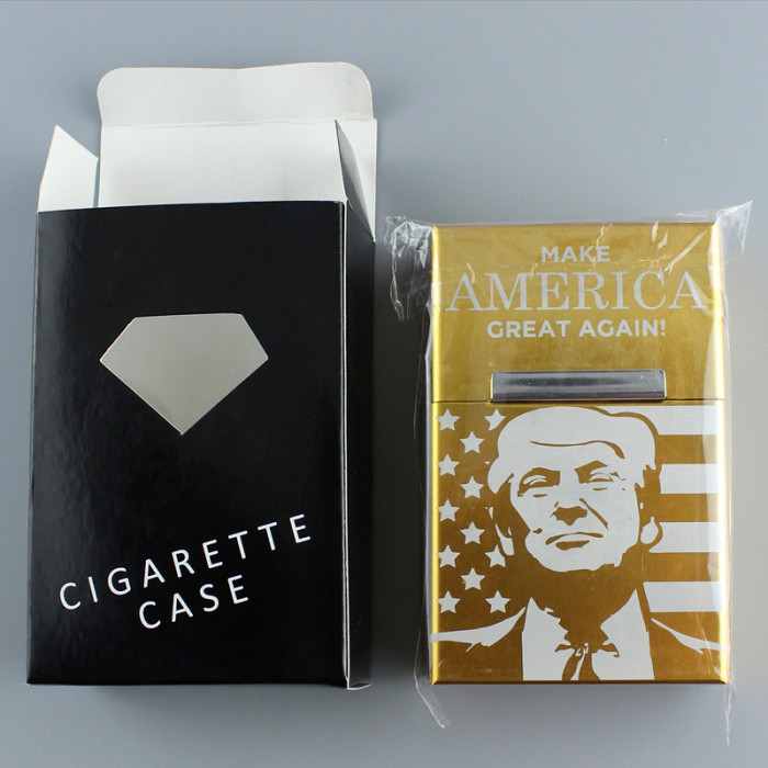Trump Make America Great Again Aluminum Cigarette Case Personalized Gift for Patriots