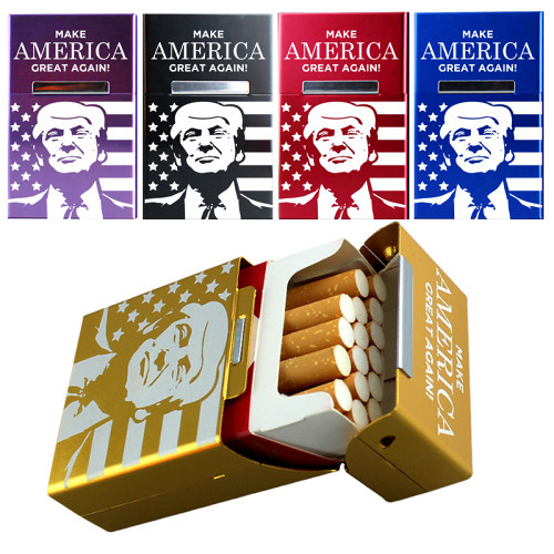 Trump Make America Great Again Aluminum Cigarette Case Personalized Gift for Patriots