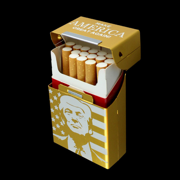 Trump Make America Great Again Aluminum Cigarette Case Personalized Gift for Patriots