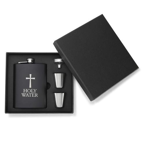 Holy Water Hip Flask Funny Gift 8oz Stainless Steel Flask Personalized Gifts