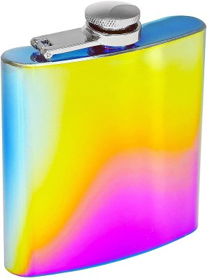 6 Oz Stainless Steel Unicorn Flask