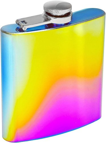 6 Oz Stainless Steel Unicorn Flask