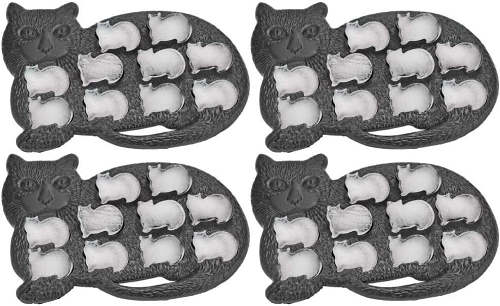 Cat Shaped Ice Cube Tray - Set of 4