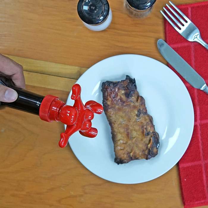 Sir Perky Novelty Condiment Bottle Topper