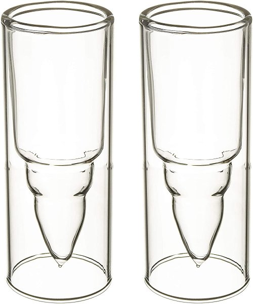 .50 Caliber Bullet Shot Glass - Set of 2