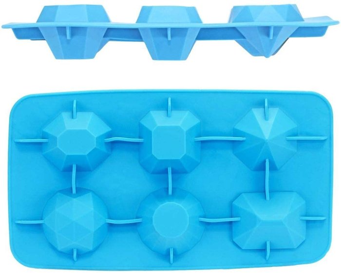 Blue Jewels Ice Cube Tray - Set of 2