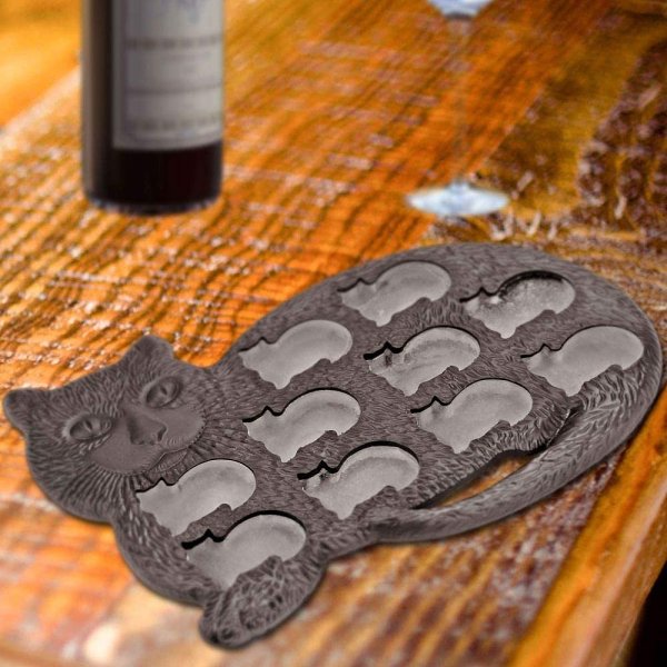Black Cat Ice Cube Tray - Set of 2