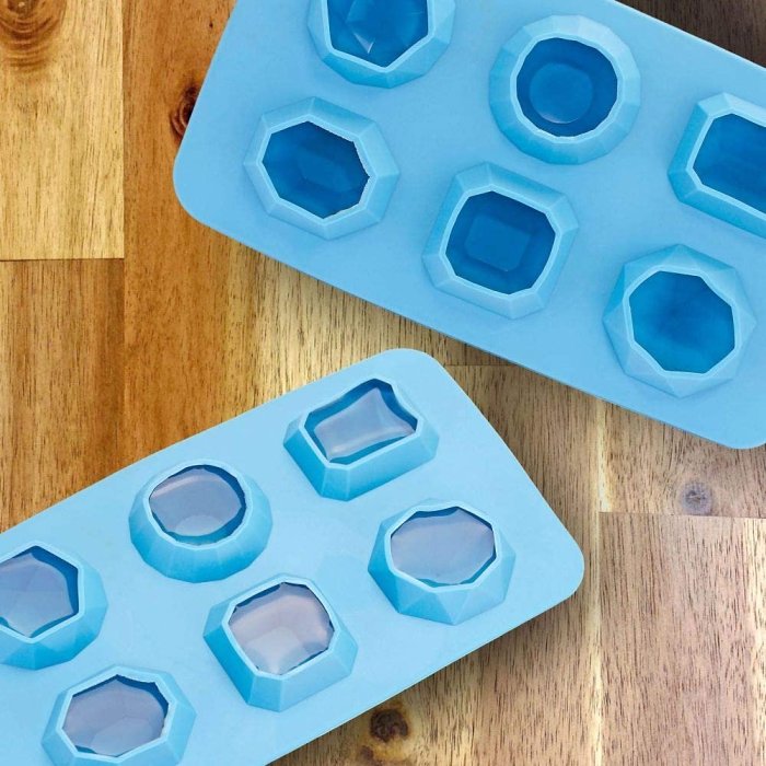 Blue Jewels Ice Cube Tray - Set of 2