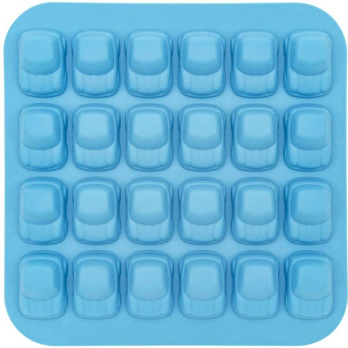 Blue Cars Ice Cube Tray - Set of 4