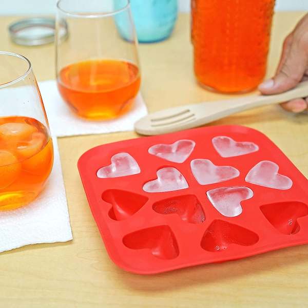 Red Hearts Ice Cube Tray
