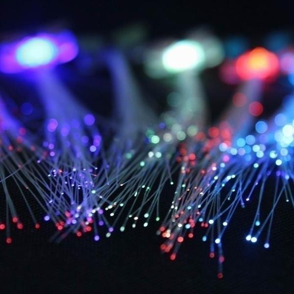 Light up festival LED fiber optic hair set