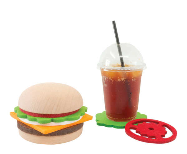 Burger Coaster Set by Beyond 123