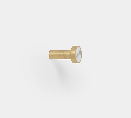 White Marble Stone Hook by Ferm Living