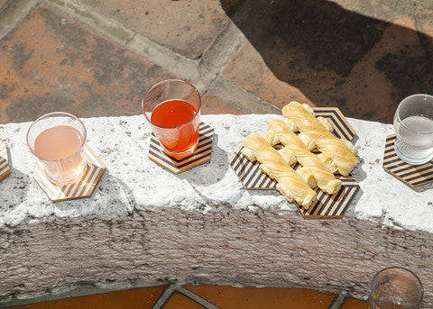 Table Tiles Optic Coasters by Areaware