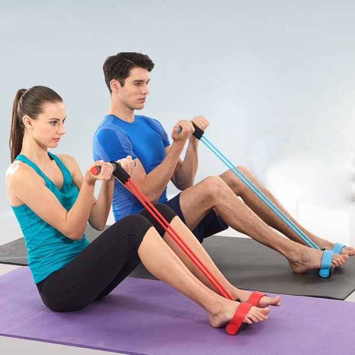 Multifunctional Pedal Resistance Elastic Sit-up Bands - Pedal Exerciser Sit-up Pull Rope