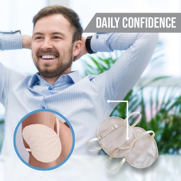 Underarm Absorbing Sweat Pad - Reusable Breathable Absorbent Sweat Pads Guards for Women and Men