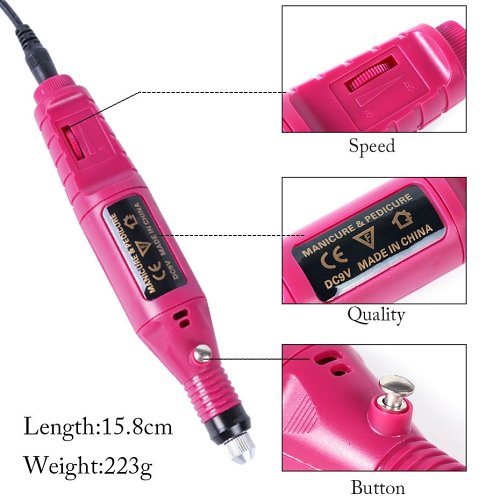 Electric Nail Drill Machine Set - Grinding Equipment Mill For Professional Manicure Pedicure