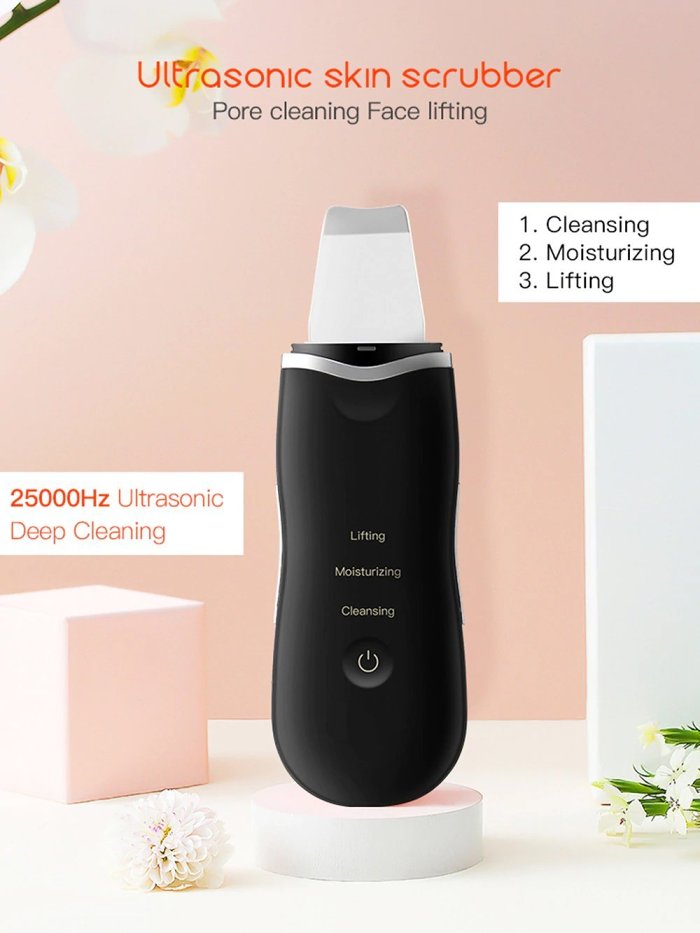 Ultrasonic Skin Scrubber Beauty Device