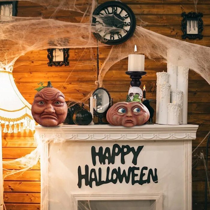 Halloween Pumpkin Outdoor Decoration - Funny Pumpkin Head Home Decoration