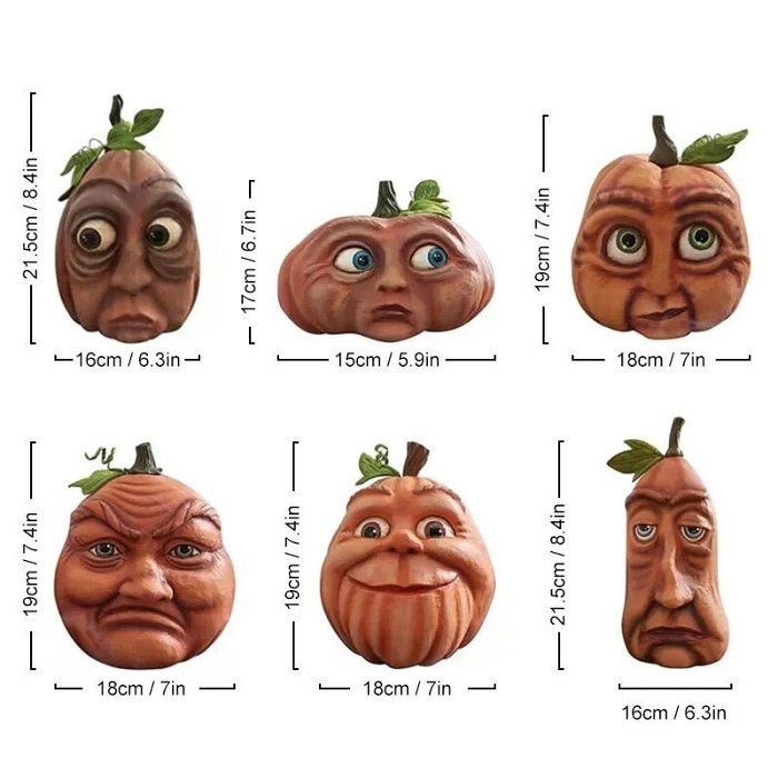 Halloween Pumpkin Outdoor Decoration - Funny Pumpkin Head Home Decoration