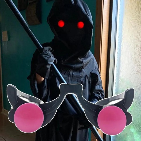 Halloween Glow Glasses - Light Up Rave Glasses Halloween Cosplay Anime Accessories