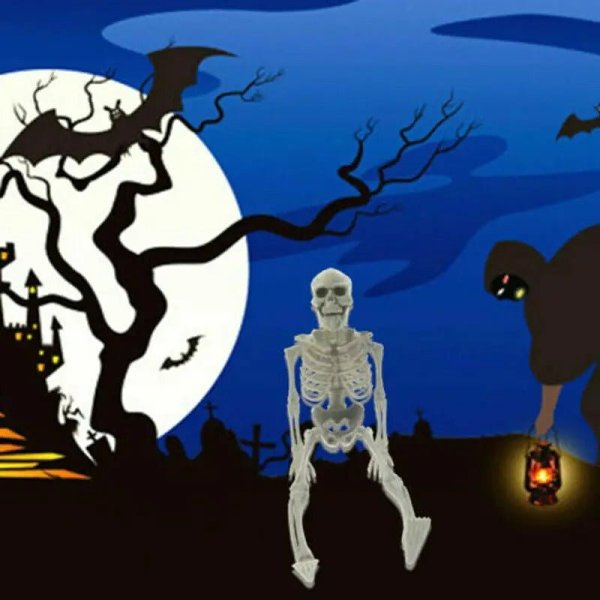 Poseable Skeleton - Creepy Halloween Decor