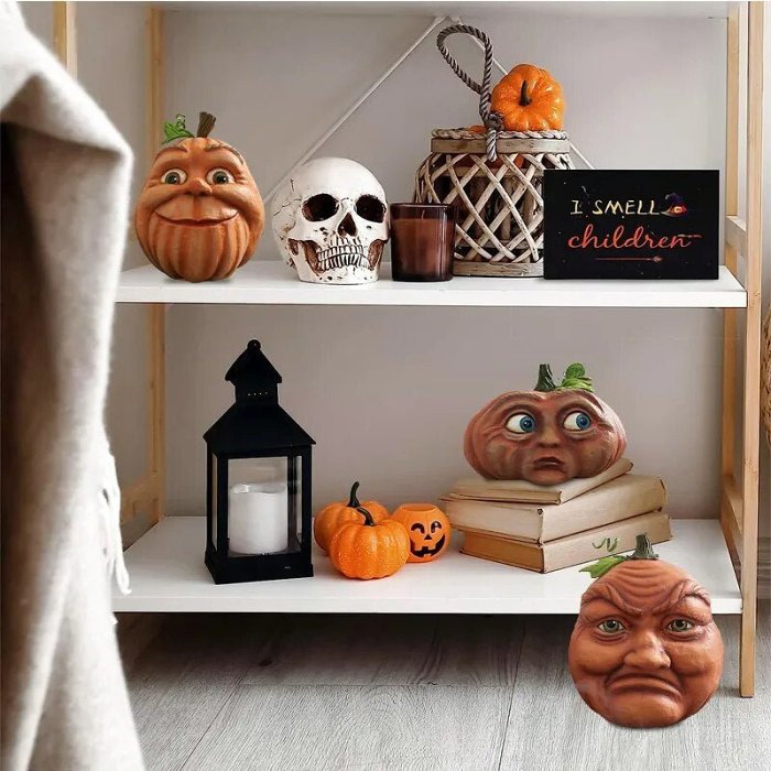 Halloween Pumpkin Outdoor Decoration - Funny Pumpkin Head Home Decoration