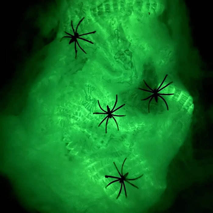 Luminous Spider Web - Glow-in-the-Dark Décor