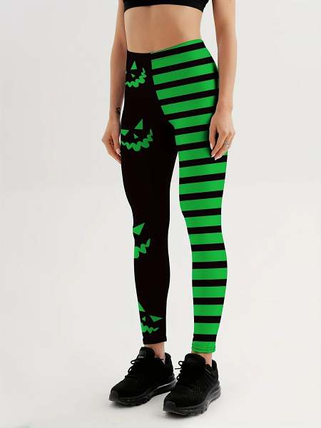 Halloween Pumpkin Sexy Leggings - Festive & Functional