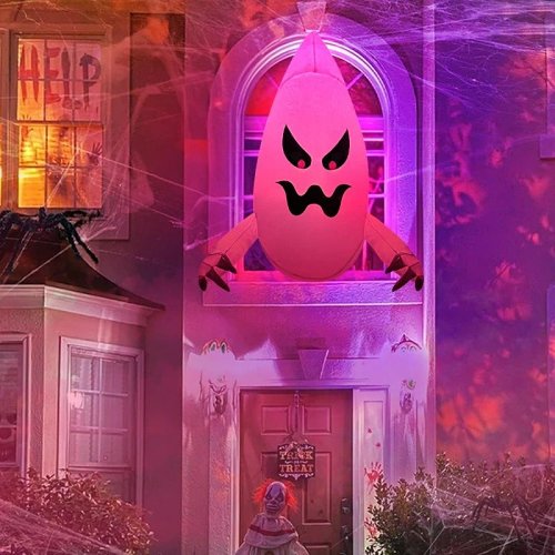 Giant Halloween Inflatable Ghost - Spooky Outdoor Yard Decor