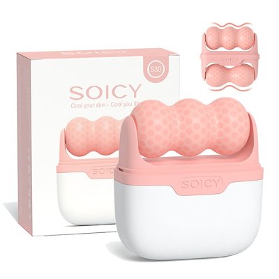 2-in-1 Face Sculpting Ice Roller -  Facial Ice Massage Wheel & Eye Roller for Face and Body