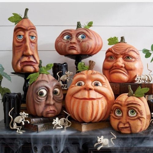 Halloween Pumpkin Outdoor Decoration - Funny Pumpkin Head Home Decoration