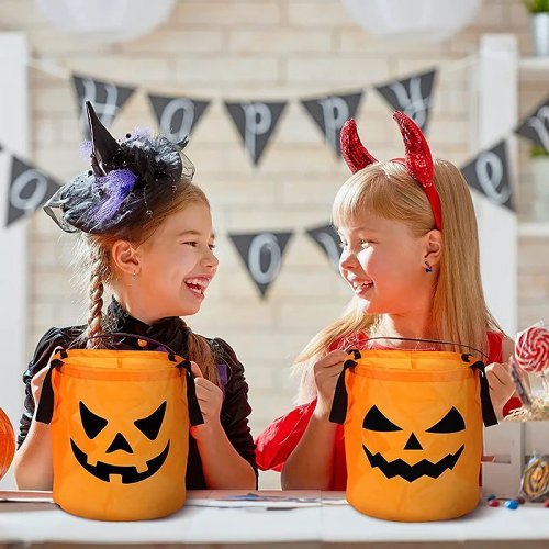 LED Candy Bag - Trick or Treat Pumpkin Bucket