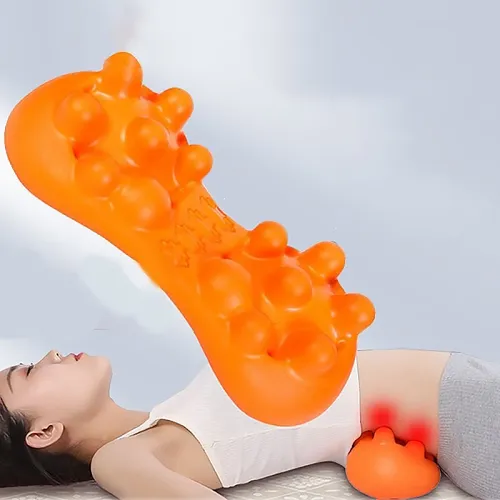 Lumbar Massager Back Massage Cushion - Relieve Muscle Pain and Tension in Neck, Shoulders, Back, Lumbar, and Legs