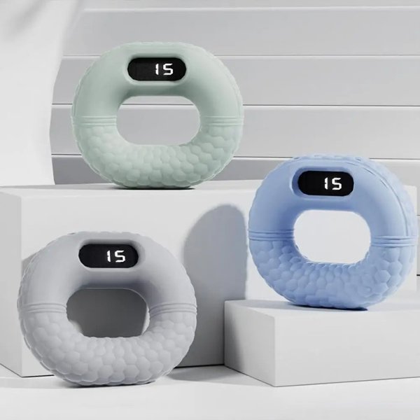 Silicone Intelligent Counting Grip Strength Trainer - Bluetooth Smart Counting Hand Gripper