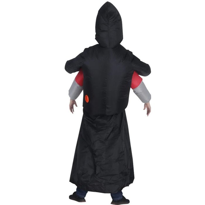 Death Grim Reaper Inflatable Costume - Robe Mask Ghost Costume Props for Halloween